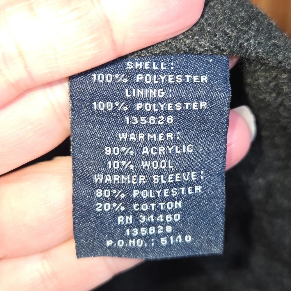 London Fog Womens 3X Purple Hooded‎ Zip Up Jacket Water Resistant Lined Warm - Picture 7 of 7